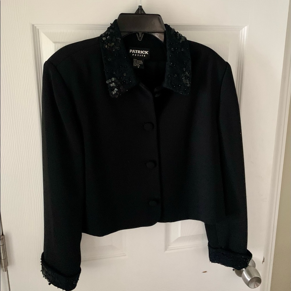 Patrick Women’s Petite Suit Jacket Black Size 8
